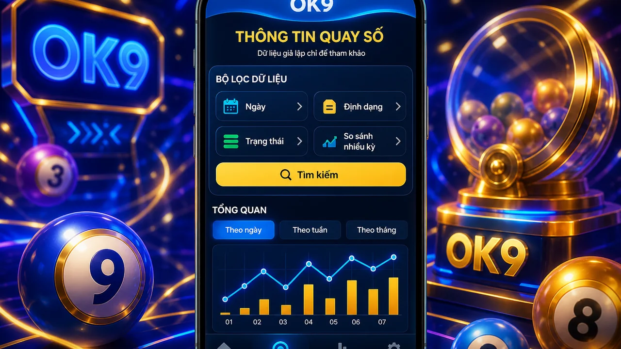 Lọc nhanh lịch sử quay số: mẹo lọc dữ liệu kết quả OK9 trên di động