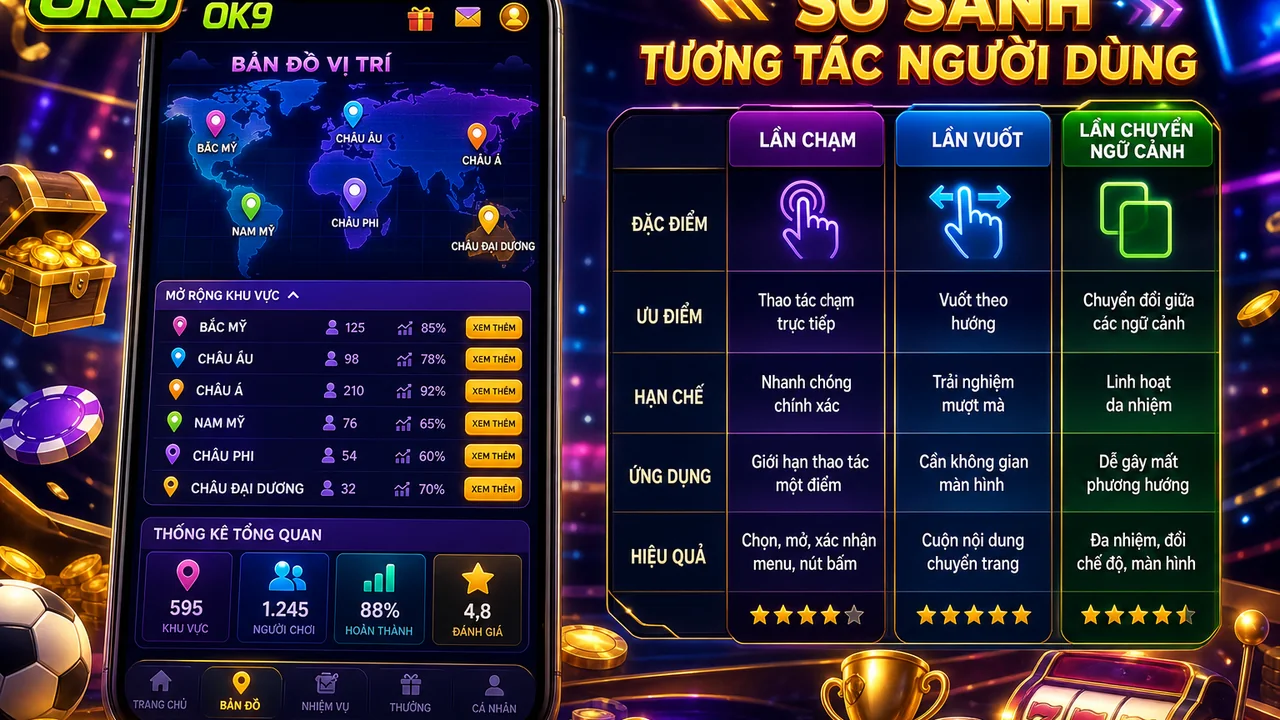 Bản đồ giao diện di động: cách kiểm tra thông tin ẩn trong game OK9