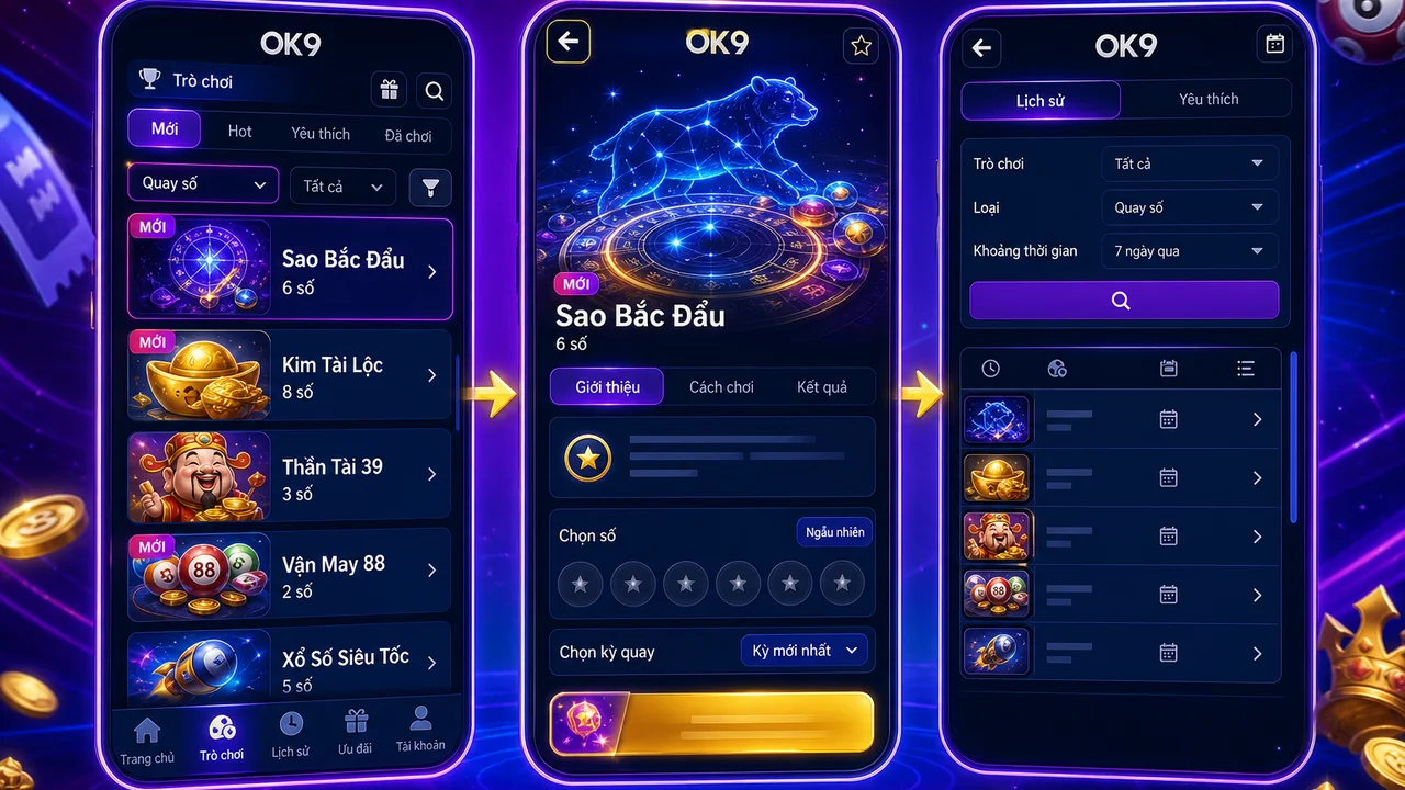 Bộ lọc có được giữ lại? game mới OK9 nào giữ bộ lọc khi chuyển trang trên điện thoại