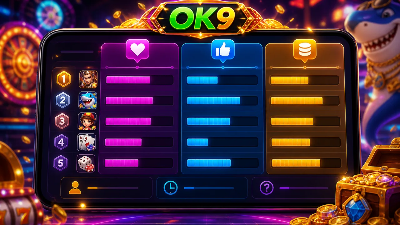 Đọc bảng xếp hạng game OK9 trên di động: dữ liệu, trải nghiệm và giới hạn